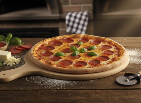 Art.159- Tagliere per la pizza in legno di faggio
